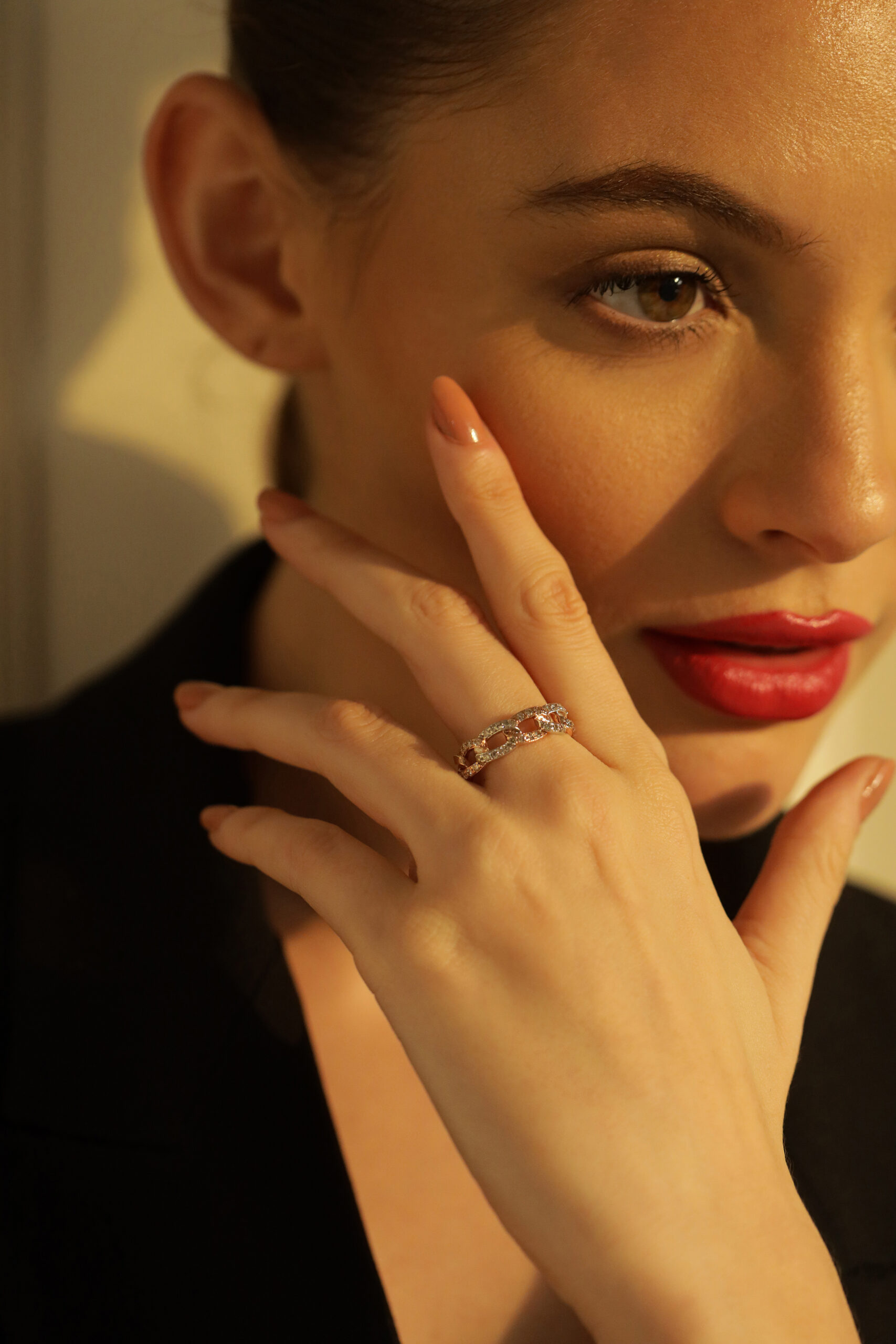 Sterling silver jewelry, gemstone ring, elegant accessory for women.
