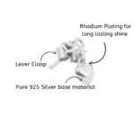 silver love earrings