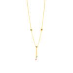 Plated sterling silver necklace with colorful star charms, perfect for children and teens.