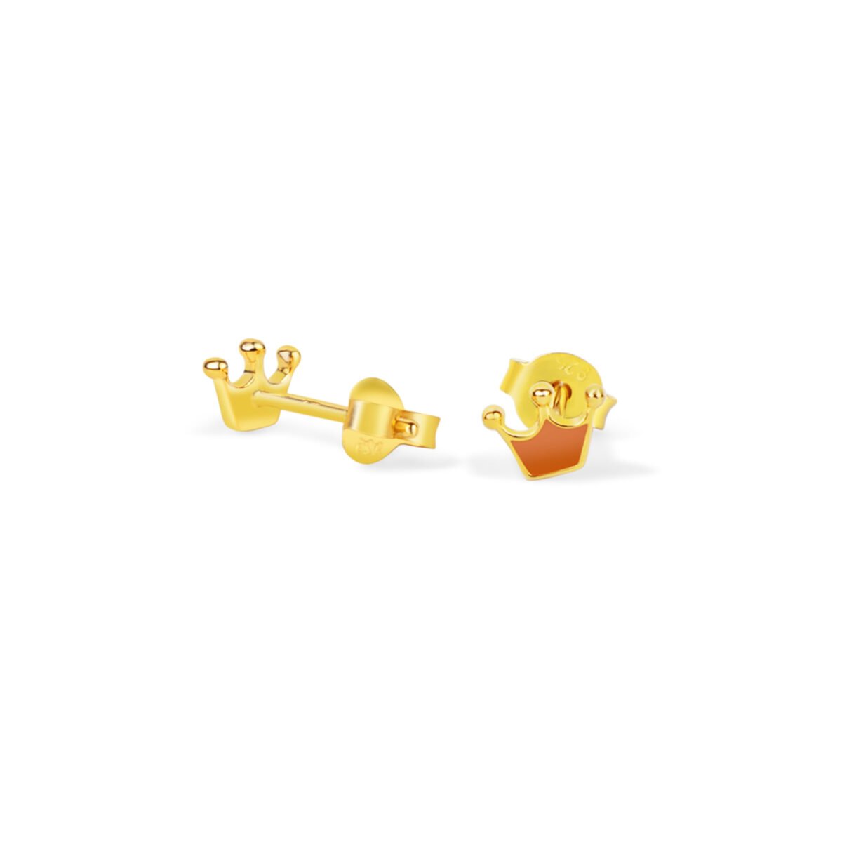 Shaped sterling silver earrings with gold plating. Perfect for young girls who love elegant, minimal.