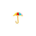 Brightly colored umbrella-shaped earrings for kids, crafted in 925 sterling silver with vibrant enam.
