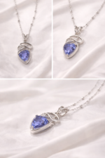 Tanzanite Gemstone Necklace (Blue) - Image 3