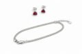 Romantic Silver Necklace & Earring Jewelry Set for Women - Image 6