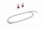 Romantic Silver Necklace & Earring Jewelry Set for Women - Image 6
