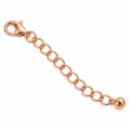 Rose gold plated 925 sterling silver chain extender