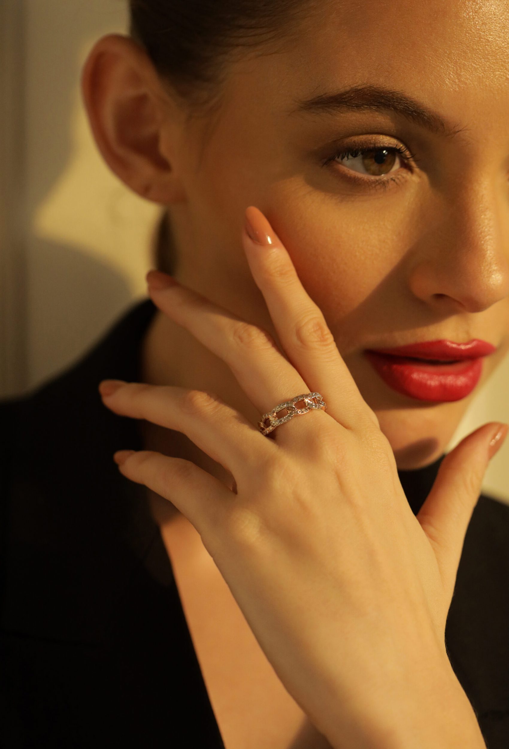 Sterling silver jewelry, gemstone ring, elegant accessory for women.